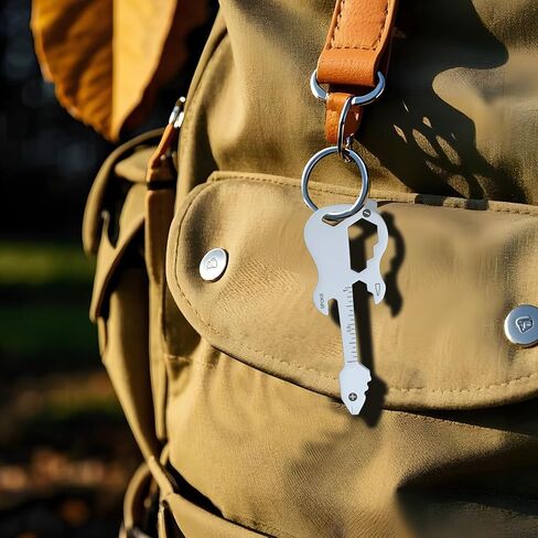Father's Day Gifts from Wife Daughter Son for Dad, Keychain Multi-tool 12 in 1 Pocket EDC Tools, Funny Papa Grandpa Fathers Day Gift Key Ring, Anniversary Birthday Gifts for Men Women (Guitar) in Kuwait