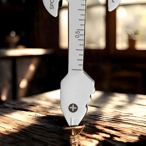 Father's Day Gifts from Wife Daughter Son for Dad, Keychain Multi-tool 12 in 1 Pocket EDC Tools, Funny Papa Grandpa Fathers Day Gift Key Ring, Anniversary Birthday Gifts for Men Women (Guitar) in Kuwait