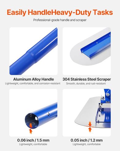 VEVOR Bull Float Magnesium Concrete Float 48 x 8" Round End Concrete Float Tool Cement Tool Bull Concrete Kit Bull Float with 4 Float Handle Bull Float Bracket Concrete Tools Finishing Bull Float in Saudi Arabia
