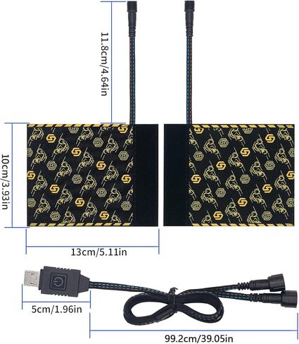 Motorcycle Heated Grip Covers Pad 12V Handlebar Heater, 7/8 Heated Grips for ATV Motorcycle Hand Grip Heater Warmers, 3 Temperature Settings, IP67 Waterproof in Kuwait