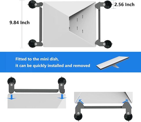 Starlink Mini Car Window Mount - Alloy Steel Mounting Kit for Car Windows and Sunroof,Starlink Mini Car Mount - Ensures Stable Satellite Signal While Driving in Saudi Arabia