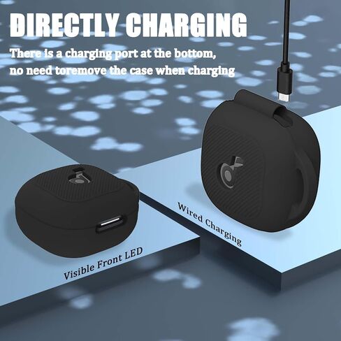 متوافق مع غطاء علبة ANKER Soundcore P40I ، غطاء واقي مضاد للزلزال من السيليكون لسماعات الأذن اللاسلكية P40I مع Carabiner (الأرجواني) in Kuwait