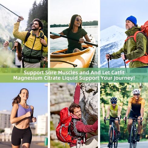 مكمل سائل سيترات المغنيسيوم 1800 مجم، مشروب المغنيسيوم/محلول فموي مع البروميلين وفيتامين والزنك والصوديوم للنوم والعضلات والقلب ودعم الهضم والإمساك، والأناناس، 30 أونصة سائلة (30 قطعة) in Kuwait