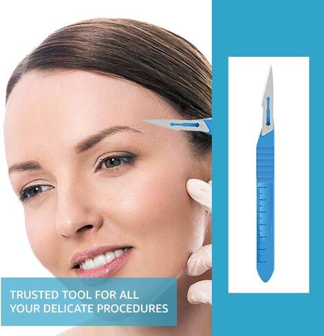 10 مشارط معقمة للاستعمال مرة واحدة من MedBlades للحرف اليدوية، وطب الجلد، والأمراض الجلدية، والمختبر، وعلم الأحياء، والتشريح، والجراحة، وطب الأسنان، والطب البيطري والمزيد (#12) in Kuwait
