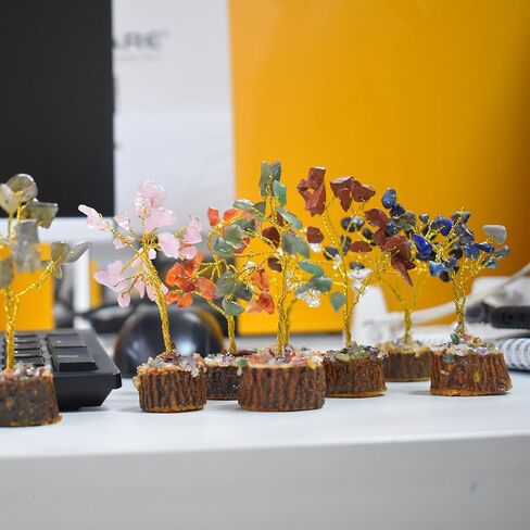 Handmade 7 Chakra Crystal Tree of Life for Healing, Positive Energy, Good Luck, Money, Spiritual Gift for Women & Men, Yoga & Meditation Room Decor, Decoration for Home & Office in Kuwait