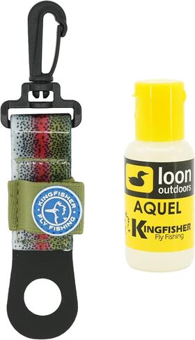 لون في الهواء الطلق Aquel Dry Fly Floatant مع حامل Kingfisher العائم in Saudi Arabia