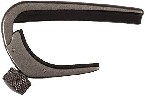 D'Addario Guitar Capo for Acoustic and Electric Guitar - Pro Capo - Adjustable Tension - Guitar Accessories - Works for 6 String and 12 String Guitars - Classical Guitar - Black in Saudi Arabia