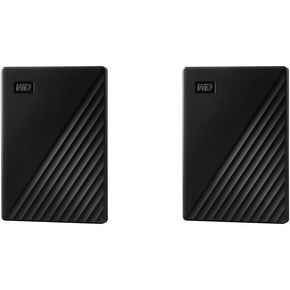 WD 2TB My Passport محمول محمول القرص الصلب مع برامج النسخ الاحتياطي وحماية كلمة المرور ، الأزرق و 1 تيرابتي
