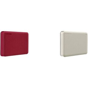 Toshiba Canvio Advance 8TB Portable External Hard Drive USB 3.0, Red and White