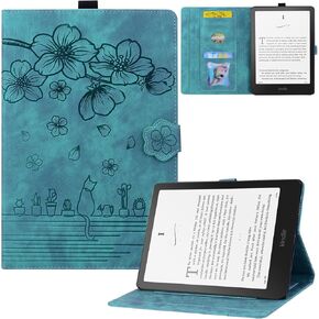حالة لـ Kindle Paperwhite 2024 ، جلد PU الممتاز مع حالة وقائية للنوم/الاستيقاظ التلقائي لمدة 7 بوصات جديدة بالكامل من Kindle Paperwhite (الجيل الثاني عشر ، 2024) وإصدار Kindle Colorsoft Signature ، Purple