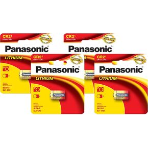 Panasonic CR2 3.0 فولت طويل الأمد بطاريات خلايا عملة ليثيوم لعمليات النطاق والكاميرات والمصابيح الكهربائية وغيرها من الأجهزة ، حزمة 1-battery (حزمة 4)