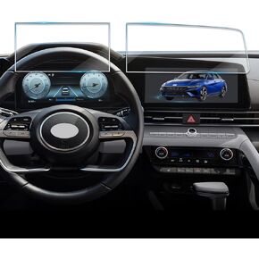 2 Pack Screen Protector For Hyundai Elantra 2021-2025,10.25" Infotainment Screen & Instrument Cluster Tempered Glass Film For Elantra 2025 2024 2023 Accessories