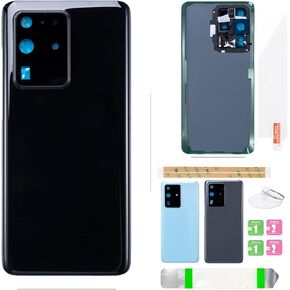 for Galaxy S20plus Back Cover Glass Replacement Battery Door Housing Waterproof with Camera Lens Parts for Samsung Galaxy S20plus SM-G985U G985W/F + Eject Pin Tools (Cloud Blue)