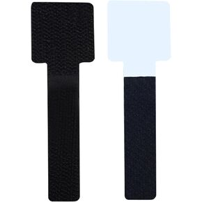 Hook and Loop Cable Ties, Self Adhesive Hook and Loop Cable Straps, Sticky-back Cord Organizer, Cable Clip, Household & Office Essentials, 50Pcs per Pack (grey)