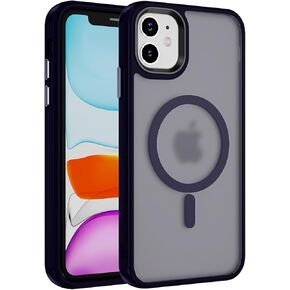 Designed for iPhone 11 Case with Magnetic Compatible with MagSafe Shockproof Protective Cover for iPhone 11 Phone Case (Light Purple)