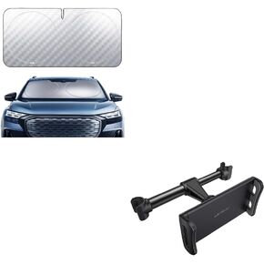 Lamicall Car Windshield Sun Shade and Car Headrest Mount