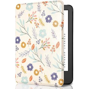 CoBak Case for All New 6 Inch E-Reader 2024 and 2022 (11 Generation) - PU Leather Smart Cover, Auto Sleep and Wake, Premium Protective Case for Kindle, Boox, Kobo