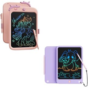 LCD Writing Tablet 10 Inch for Boys Girls(Pink+Purple)