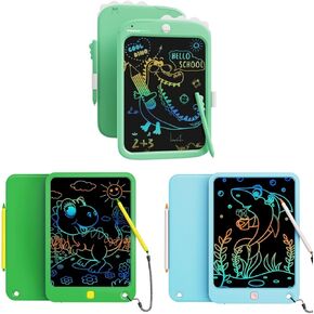 LCD Writing Tablet 10 Inch for Boys Girls(Green+Green+Lake Blue)