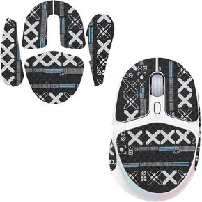 Mouse Grip Tape Full Coverage for Logitech G705 Wireless Gaming Mouse,Self-Adhesive PreCut Sweat-Resistant Professional Mice Upgrade Kit - 2 Color
