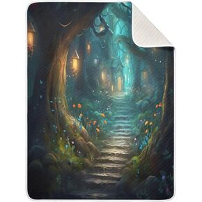 بطانية أطفال للأولاد والبنات - بطانيات للأطفال بالون الهواء الساخن بألوان مائية، بطانية ناعمة ومريحة للجنسين للأطفال للنوم الصوتي للأولاد والبنات، مقاس 30 × 40 بوصة in Kuwait