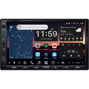 X10 Double DIN 7″ QLED Touchscreen Car Stereo, CarPlay & Android Auto, Support HDMI& Dual Bluetooth, 4G LTE & WiFi, GPS Navigation