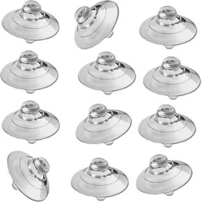 12 Replacement Suction Cups for EZ Pass-Mate, SunPass, SunPassPro, Uni, PikePass, K-Tag & Express Pass. Fit Cobra, Escort & Beltronics Radar Detector mounting Bracket Suction Cups. Made in USA