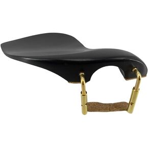 4/4 Left Hand Violin Chin rest Ebony Wood Violin Bracket With Chin rest Clamp Fiddle (left hand) in Kuwait