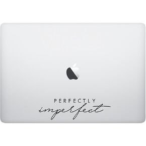 Laptop Sticker Decal - Perfectly Imperfect - Matte Black Skins Stickers