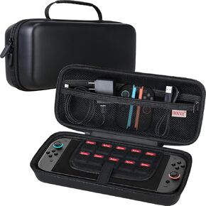 Bovke Carrying Case for Nintendo Switch 2 (2025) ، حقيبة سفر للتخزين متوافقة مع Nintendo Switch Console 2nd Generation ووحدة التحكم Joy-Con ، مساحة إضافية للإكسسوارات والألعاب ، الأسود