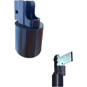 Gun Holder for Car, Gun Holster for Car, Center Console Holster with Car Gun Storage, Fits Glock 17/19, Ruger 9mm, Taurus 40mm & Similar Firearms