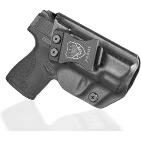 Prous Concealed Carry Kydex Holster for Glock 48, S&W M&P Shield 9 / SD 9 VE, Sig P238 / P938, Springfield XDS, Ruger LCP 2,Inside Waistband Right-Hand Holster, Adjustable Cant & Retention