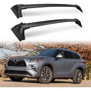 HEKA Lockable Cross Bars Roof Racks fit for 2020 2021 2022 2023 2024 2025 Toyota Highlander L & LE & Hybrid LE & Hybrid LE Nightshade (Model Without Factory Side Rails)