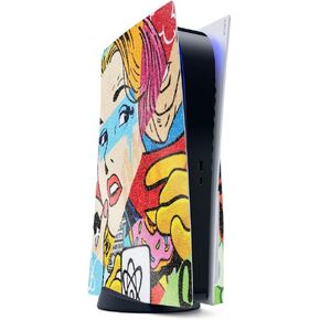 Mayyskins Glossy Glitter Gaming Skin for PS5 / PlayStation 5 - Mexican Flag | متينة اللمعان عالية اللمعان | من السهل تطبيق وتغيير النمط | صنع في الولايات المتحدة