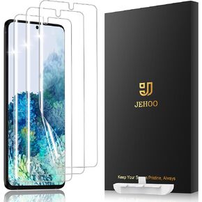 [3 Pack] for Samsung Galaxy S20 Screen Protector Flexible TPU [Not Glass], Fingerprint Unlock, Easy Installation, Case Friendly, Bubble Free