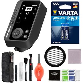 Profoto Connect Pro Remote for Nikon Bundle with Profoto Clic Grid 20, Varta AAA Battery, and Additional Accessories