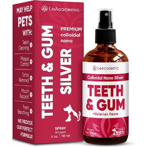 Dog Mouth Spray | Dog Dental Spray | Dental Spray for Dogs Teeth | Cat Dental Care | Colloidal Silver for Dogs, Horses | Dog Teeth Cleaning | Cat Teeth Cleaning | Teeth and Gum Spray for Dogs | 4 Oz