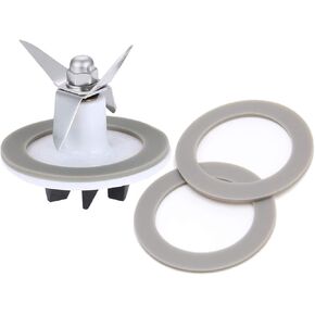 SPB-456-2 White Blender Cutting with 3 Rubber Sealing Gasket,Seal O-Ring Assembly, Fit for Cuisinart Blenders BFP-703/BFP-10/SPB-7/BFP703B/BFP-703CH/SPB7/SPB-7BK/CB8/CB9/BFP-703