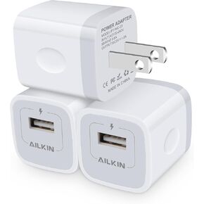 USB Charger, iPhone Charger Block, 3Pack Single Port iPhone Fast Charging Block Power Adapter USB Wall Plug Cube Compatible with iPhone 15 14 13 12 Pro Max 11 XR, Samsung Galaxy S23 S22 S21 A54 Google