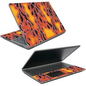 MightySkins Skin Compatible with Lenovo Ideapad S145 15" (2019) - Hot Flames | Protective, Durable, and Unique Vinyl Decal Wrap Cover | Easy to Apply, Remove, and Change Styles | Made in The USA