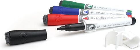 U Brands Dry Erase Board Accessories Kit, Office Supplies, with Markers, Eraser, Board Cleaner, 5 Pieces in Saudi Arabia