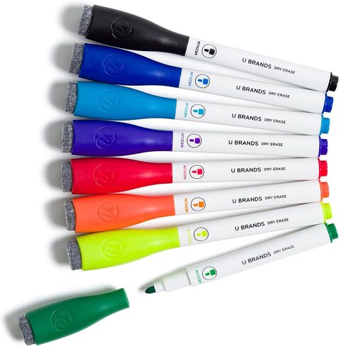 U Brands Dry Erase Board Accessories Kit, Office Supplies, with Markers, Eraser, Board Cleaner, 5 Pieces in Saudi Arabia