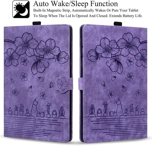 Case For Kindle Paperwhite 2024, Premium PU Leather with Auto Sleep/Wake Protective Case for 7" All-New Kindle Paperwhite (12th Generation, 2024) and Kindle Colorsoft Signature Edition, Purple in Kuwait