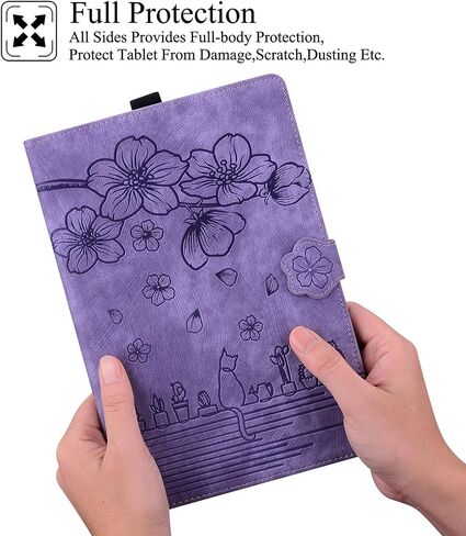 Case For Kindle Paperwhite 2024, Premium PU Leather with Auto Sleep/Wake Protective Case for 7" All-New Kindle Paperwhite (12th Generation, 2024) and Kindle Colorsoft Signature Edition, Purple in Kuwait