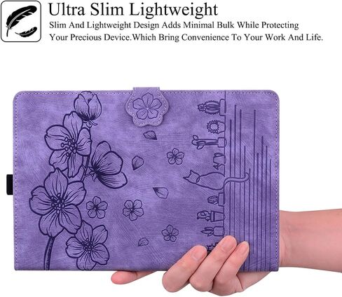 Case For Kindle Paperwhite 2024, Premium PU Leather with Auto Sleep/Wake Protective Case for 7" All-New Kindle Paperwhite (12th Generation, 2024) and Kindle Colorsoft Signature Edition, Purple in Kuwait