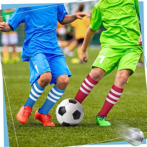 Unittype 6 Pair Rainbow Striped Knee High Socks for Women Long Socks Tube Socks Roller Skate Socks Gift in Kuwait