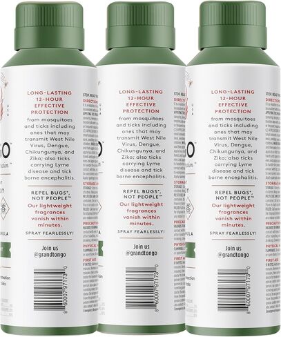 Insect Repellent Variety Pack, 12-Hour Mosquito & Tick Protection, Picaridin-Based, Water-Based, Lightweight, Quick-Drying, DEET Alternative, Face & Body Use, 3 Pack in Kuwait