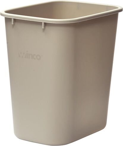 Winco PWR-28BE Waste Basket, 7 Gallon, Beige in Saudi Arabia