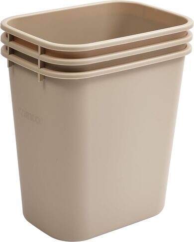 Winco PWR-28BE Waste Basket, 7 Gallon, Beige in Saudi Arabia