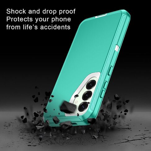 for Samsung Galaxy S25 Case Shockproof Dust/Drop Proof 3-Layer Full Body Protection [Without Screen Protector] Rugged Heavy Duty Cover Case for Galaxy S25 6.2 inch,Navy Blue in Kuwait